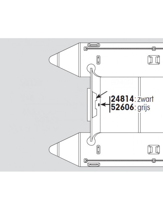 Drain plug base zwart of grijs