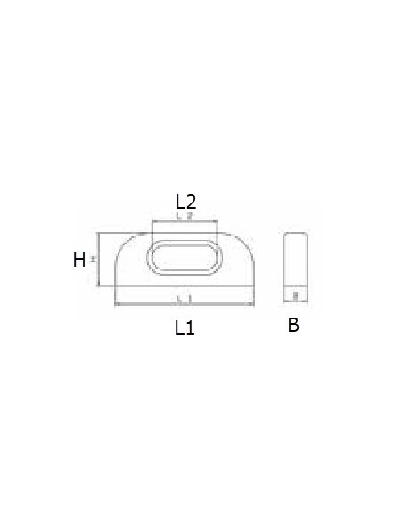 Fairlead Slot 1 gat div.modellen