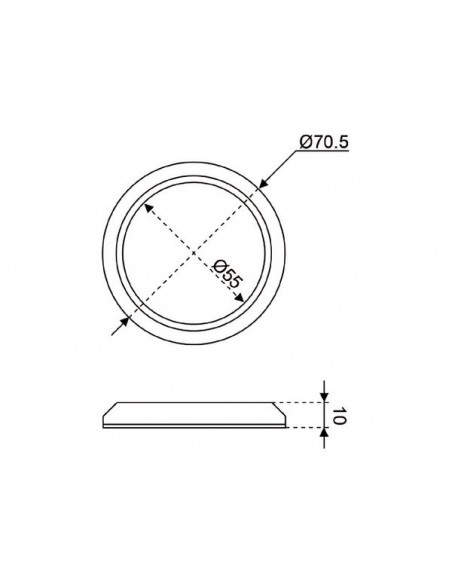 LED OPBOUW PLAFONNIERE 