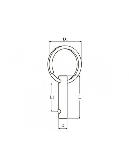 Fastpin met ring div.modellen