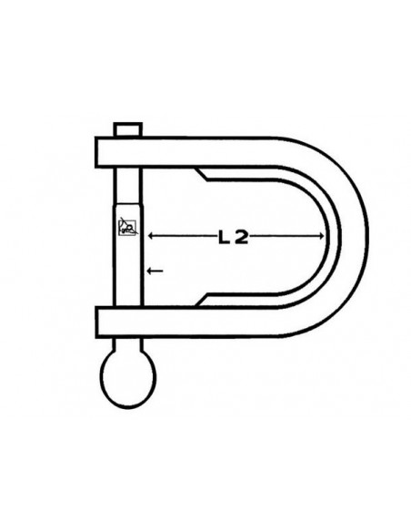 RVS D-Plaatsluiting diverse maten