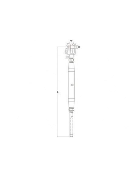 Wantspanner Gaffel Terminal Metrisch borgmoer div.modellen