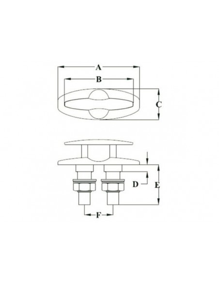 Verzonken cleats div.modellen