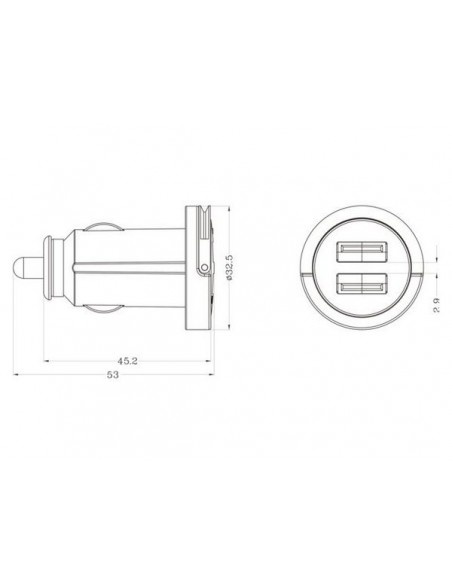 12V&gt;USB adapter div.modellen