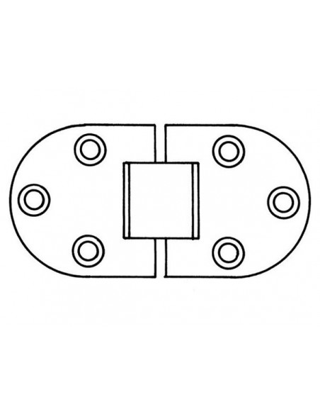 Scharnieren RVS dikte 1,5 div.modellen