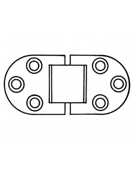 Scharnieren RVS dikte 1,5 div.modellen