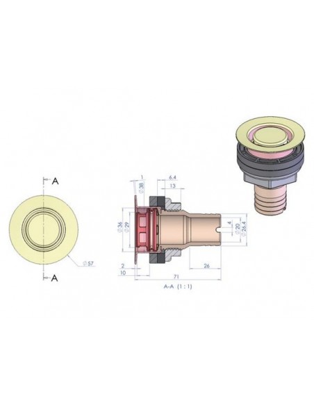 Kuipdoorvoeren flush div.modellen