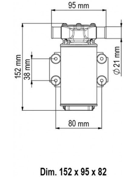 Impeller pomp UP1-J 12V DIV. CAPACITEIT