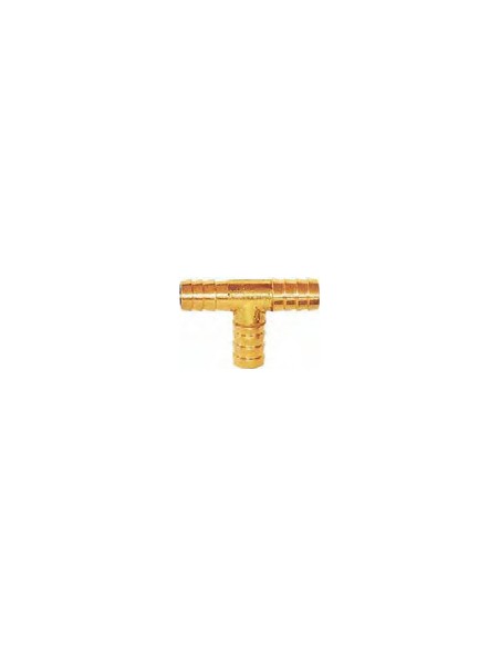 CONNECTOR T HOSE BRASS  15MM