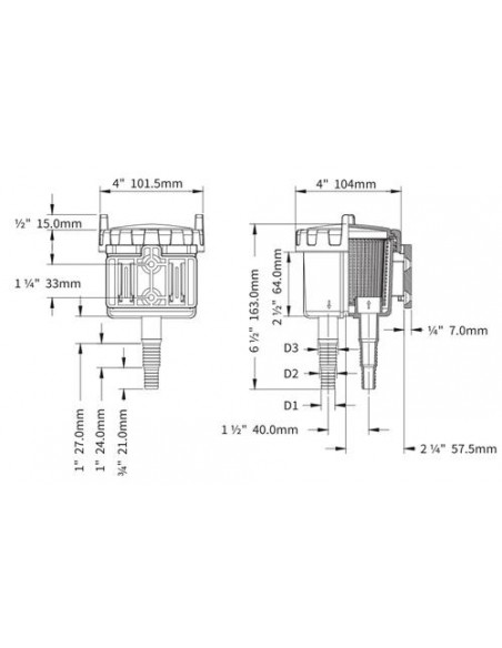 Hollex Waterfilter type S Ø 13/16/19mm