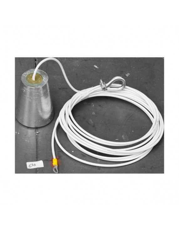 Hang Zink anode 2,5kg kabel lengte 6 mtr. 