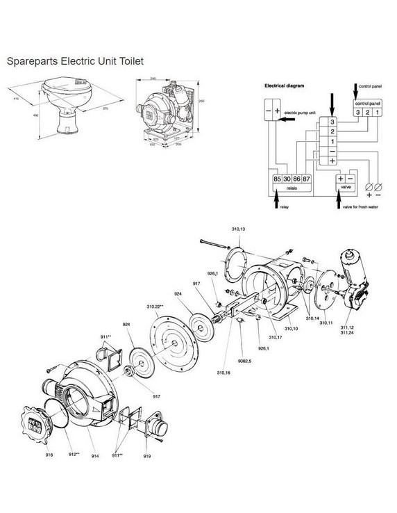 RM69 Keeper for pins set SR. Pump(SRBP)