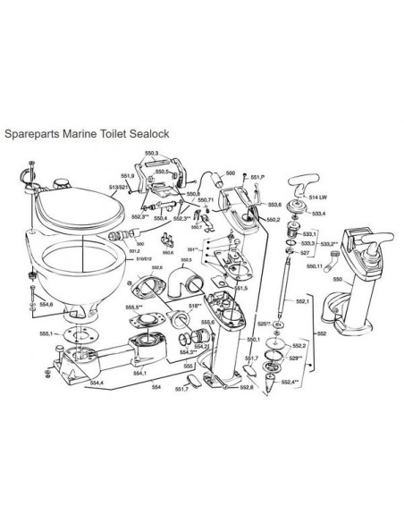 nr.551.5 RM69 Sealock klepkastplaatje(SLK)