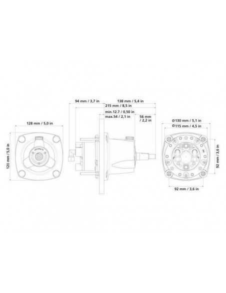 Ultraflex Gotech-I complete inboard hydraulische besturing