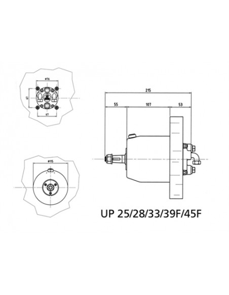 UP28F stuurpomp hydraulisch