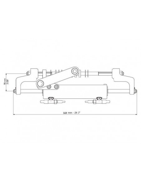 Hydraulische cilinder UC95-OBF/1