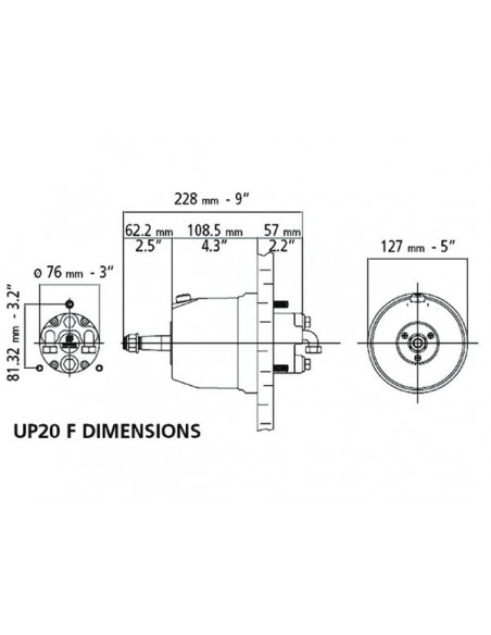 UP20F Ultraflex Stuurpomp