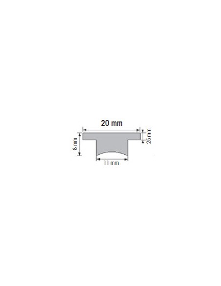 Plastimo Genuarail 20 mm T-rails 0,60 m