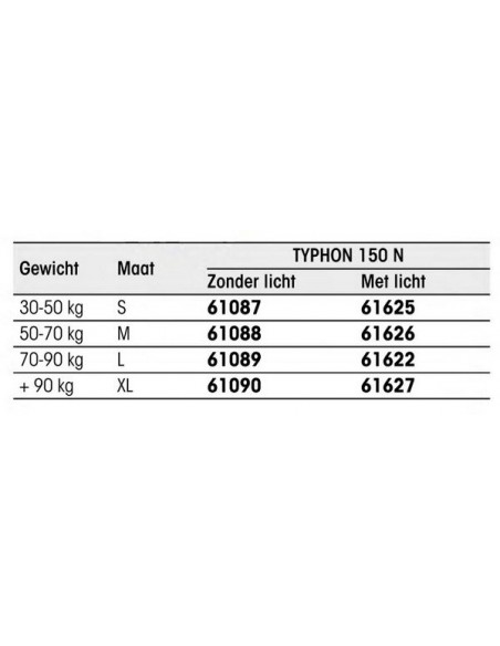 Reddingvest Typhoon 150N