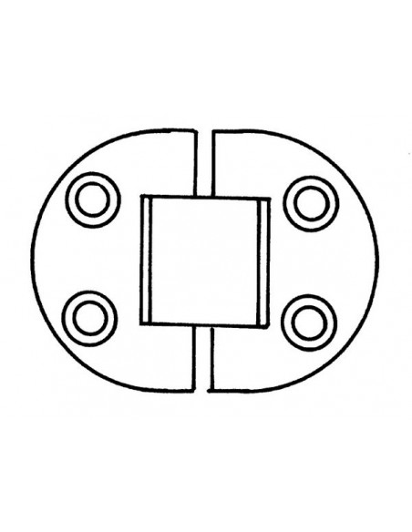 SCHARNIER RVS 