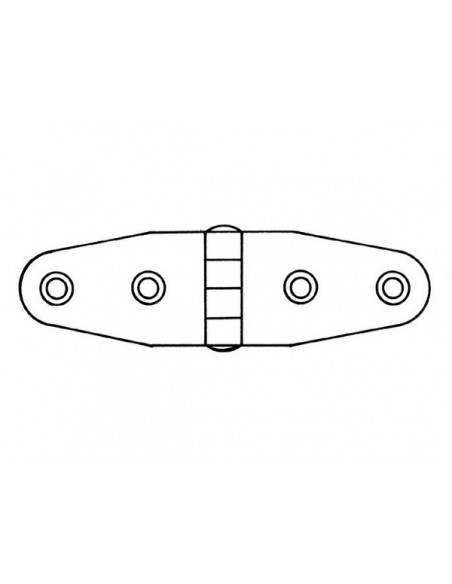 Scharnieren RVS304 dikte 2mm div.modellen