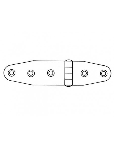 Scharnieren RVS304 dikte 2mm div.modellen