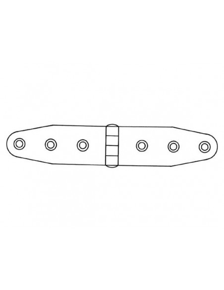 Scharnieren RVS304 dikte 2mm div.modellen